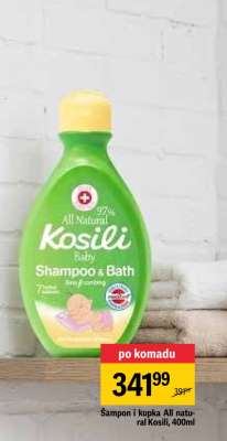 Šampon i kupka All natural Kosili, 400ml