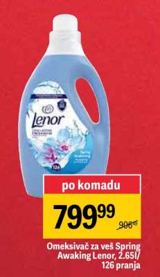 Omekšivač za veš Spring Awaking Lenor, 2.65l/126 pranja