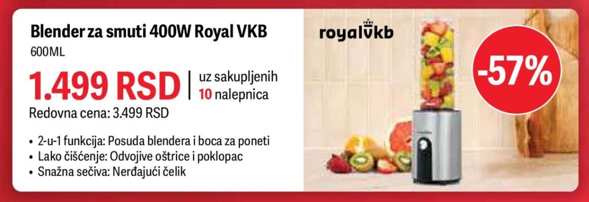 Blender za smuti 400W Royal VKB