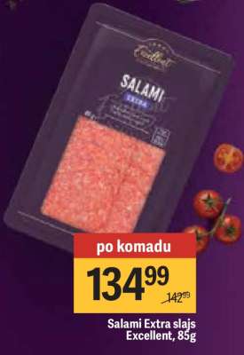 Salami Extra slajs Excellent, 85g