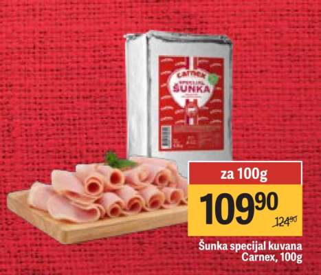 Šunka specijal kuvana Carnex 100g