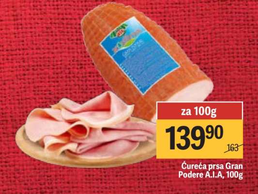 Čurecí prsa Gran Podere A.I.A, 100g