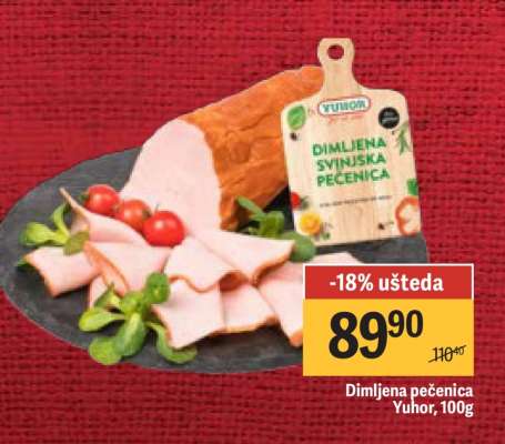 Dimljena pečenica Yuhor, 100g