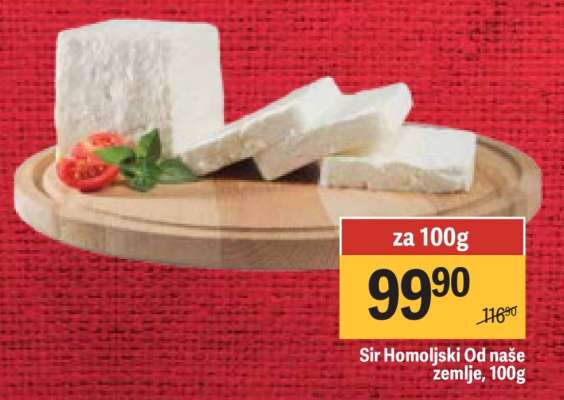 Sir Homoljski Od naše zemlje , 100g
