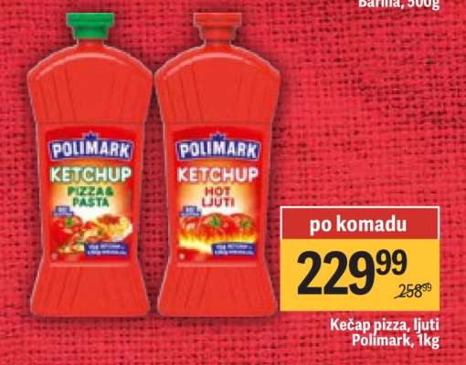 Kečap pizza ljuti Polimark 1kg