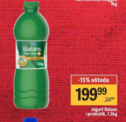 Jogurt Balans probiotik 1.5kg
