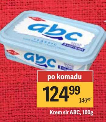 Krem sir ABC 100g
