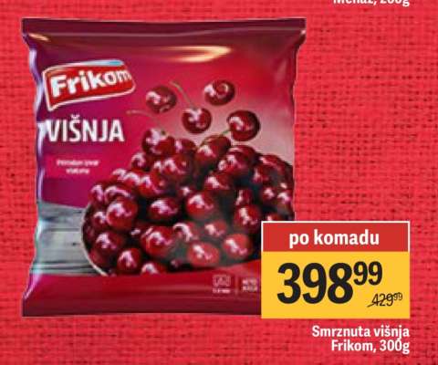 Smrznuta višnja Frikom, 300g