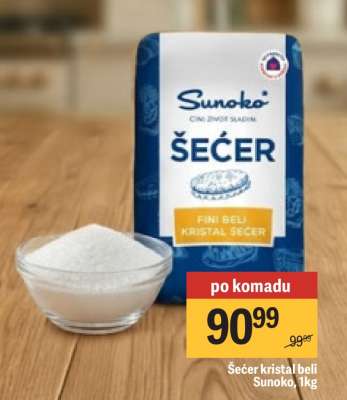 Sećer kristal beli Sunoko 1kg