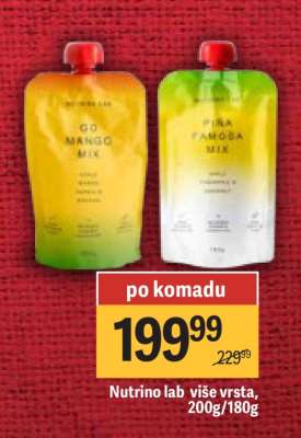 Nutrino lab više vrsta, 200g, 180g