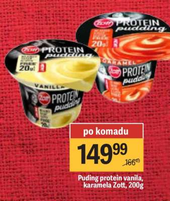 Puding protein vanila, karamela Zott, 200g