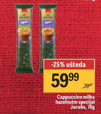 Cappuccino milka hazelnutm specijal Jacobs, 18g