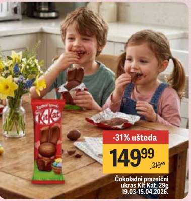 Čokoladni praznični ukras Kit Kat, 29g