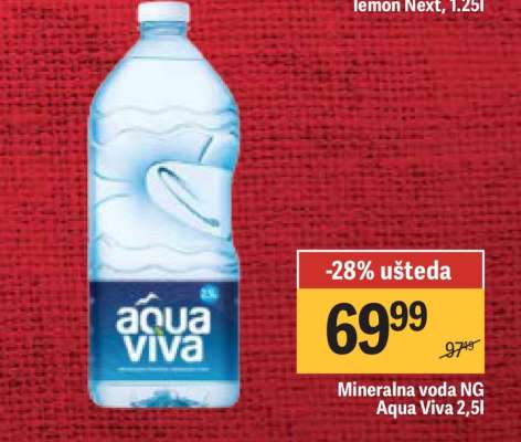 Mineralna voda ng Aqua Viva 2.5l