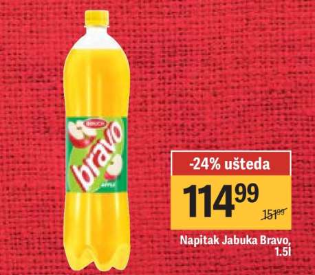 Napitak Jabuka Bravo, 1.5l