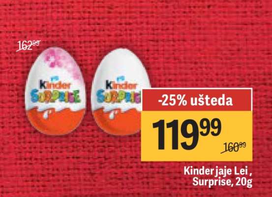 Kinder jaje Lei, Surprise, 20g