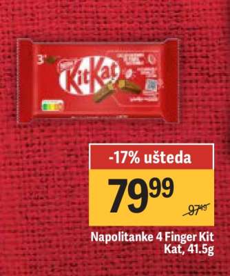 Napolitanke 4 Finger Kit Kat 41,5g