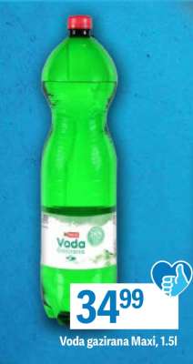 Voda gazirana Maxi, 1.5l