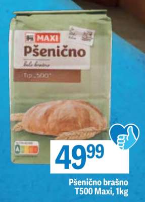 Pšenično brašno T500 Maxi, 1kg
