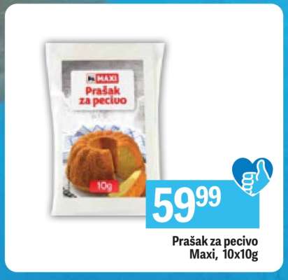 Prašak za pecivo Maxi, 10x10g
