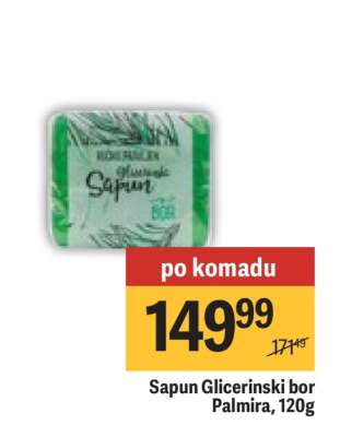 Sapun Glicerinski bor Palmira 120g