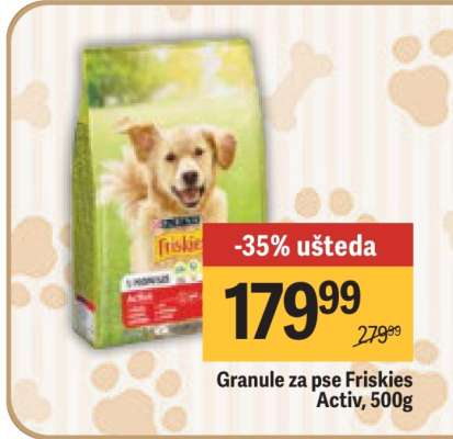 Granule za pse Friskies Activ, 500g