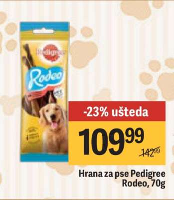 Hrana za pse Pedigree Rodeo 70g