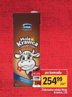 Čokoladno mleko Moja Kravica, 1.5l