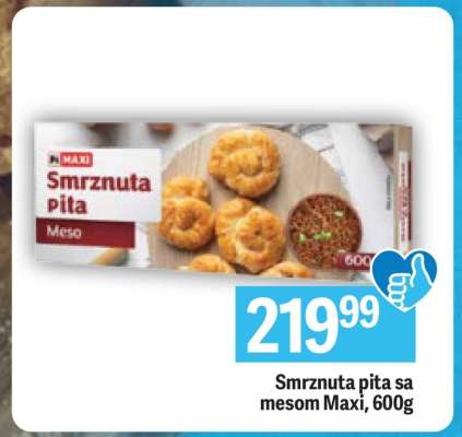 Smrznuta pita sa mesom Maxi , 600g