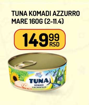 TUNA KOMADI AZZURRO MARE 160g