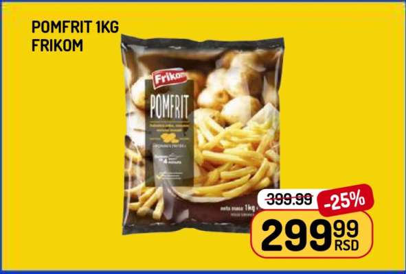 Pomfrit 1kg Frikom