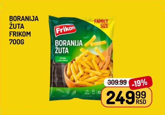 Boranija žuta Frikom, 700g