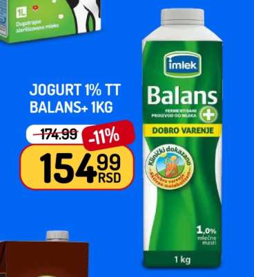 JOGURT 1% TT BALANS+ 1kg