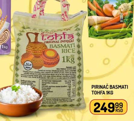 PIRINAČ BASMATI TOHFA 1kg