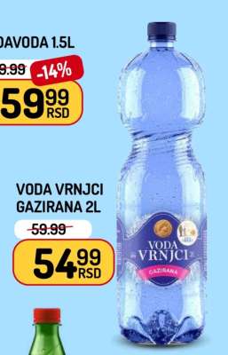 Voda Vrnjci Gazirana 2L