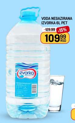 Voda Negazirana Izvorka 6L PET