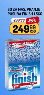 So za mas. pranje posuđa Finish 1.5kg