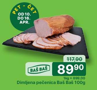 Dimljena pečenica Baš Baš 100g