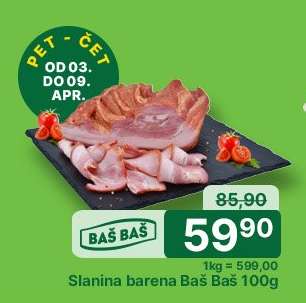 Slanina barena Baš Baš 100g