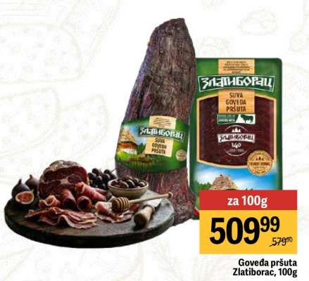 Goveda pršuta Zlatiborac, 100g