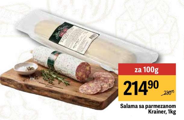 Salama sa parmezanom Krainer, 1kg