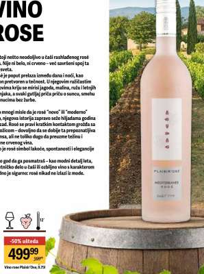 Vino Rose Plaisir D'oc, 0,75l