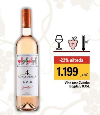 Vino rose Zvonko Bogdan 0.75l