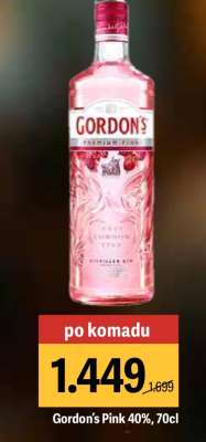 Gordon's Pink 40%, 70cl