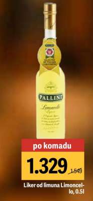 Liker od limuna Limoncello, 0,5l