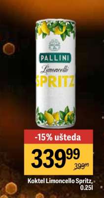 Koktel Limoncello Spritz, 0.25l