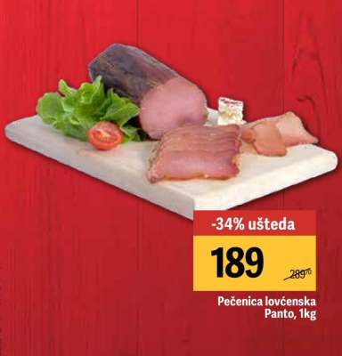 Pečenica lovćenska Panto, 1kg