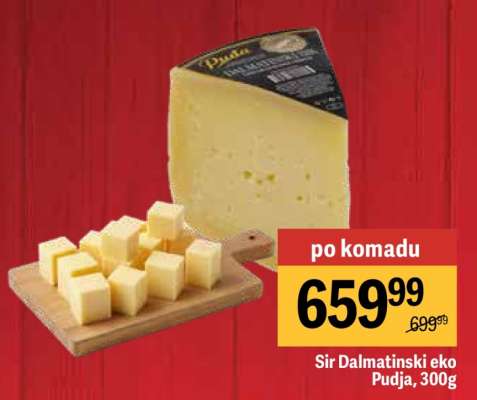 Sir Dalmatinski eko Pudja, 300g