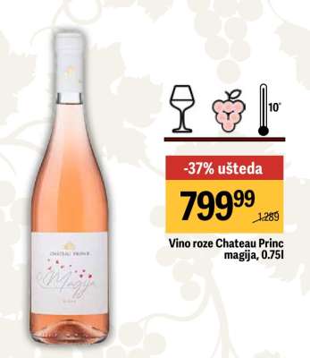Vino roze Chateau Princ magija 0.75l