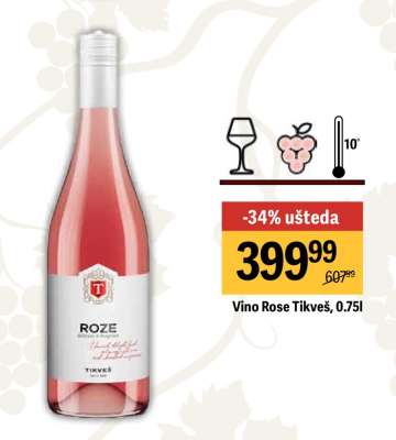Vino Rose Tikveš 0.75l